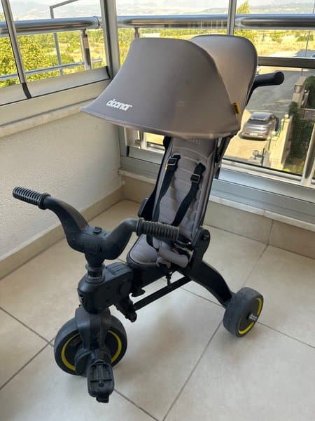 Doona Liki Trike Tek Parça 3 Tekerlekli Bebek Bisikleti Gri